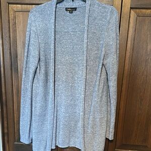 Women's blue long cardigan lightweight